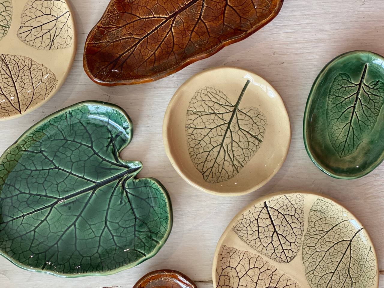 Тарелки с отпечатками фото 3